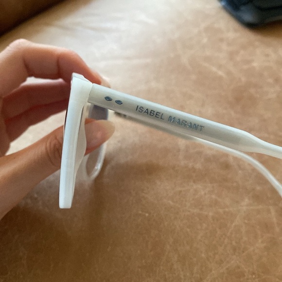 NEW Isabel Marant 61mm Gradient Flat Top Oversized Sunglasses in Ivory - Picture 6 of 7